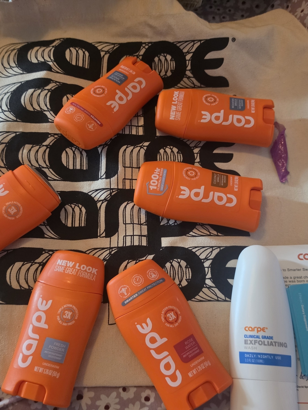 Carpe Deodorant Stick Bundle  — Bright Orange